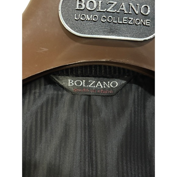 Bolzano Blazer Mens 48L Pinstripe Corduroy Three Button Dress Jacket Classic - Picture 3 of 5